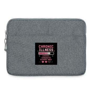     Loading Strength Invisible Battles - Laptop bag 15" - heather grey - Front
