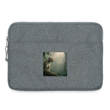 Clouded leopard in the cloud forest Majestic animal - Laptop bag 15" - heather grey - Front
