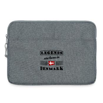 Rotbrush Kreuzflagge Dänemark - Laptoptasche 15" - Grau meliert - Vorne