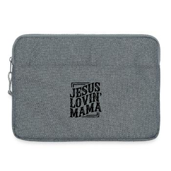 Mère aimante Jésus Maman amoureuse Jésus Fête des Mères - Sacoche pour ordinateur portable 15 pouces - gris chiné - Devant