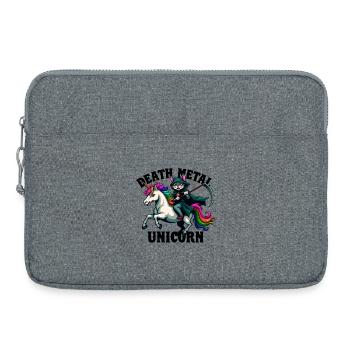 Death Metal Unicorn Rider Music Rock Heavy Metal - Sacoche pour ordinateur portable 15 pouces - gris chiné - Devant