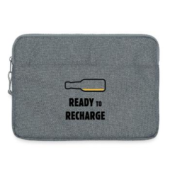 Ready To Recharge (Beer / Beer / POS 2C) - Laptop bag 15" - heather grey - Front