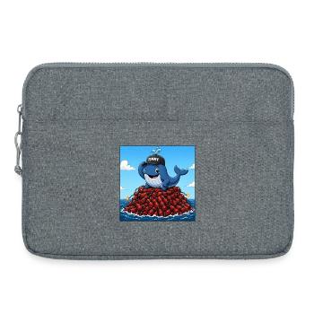 Timmy der Wal - Laptoptasche 15" - Grau meliert - Vorne