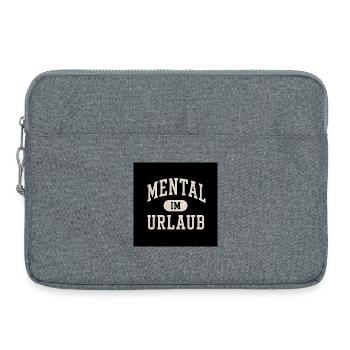 mentally on vacation - Laptop bag 15" - heather grey - Front