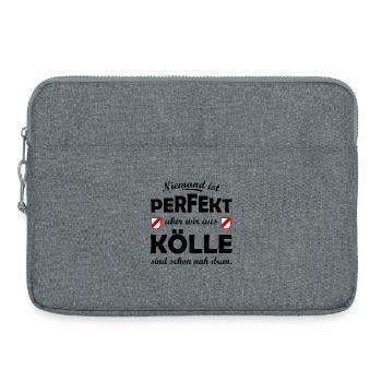 Köln - Doppeltes Wappenschild-Motiv - Laptoptasche 15" - Grau meliert - Vorne