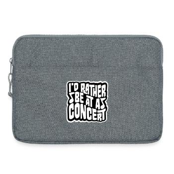 Je préférerais être à un concert Lustig Musik Konzert - Sacoche pour ordinateur portable 15 pouces - gris chiné - Devant