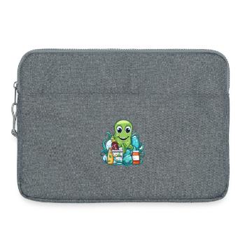 Le bonheur du shopping de pieuvre - Sacoche pour ordinateur portable 15 pouces - gris chiné - Devant