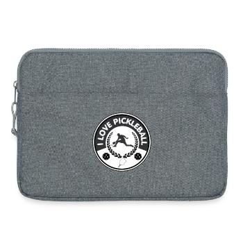 I LOVE PICKLEBALL - Sacoche pour ordinateur portable 15 pouces - gris chiné - Devant