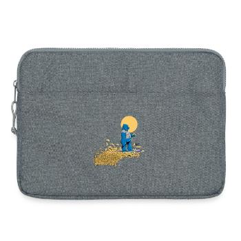 Banana Dream (sans texte) - Sacoche pour ordinateur portable 15 pouces - gris chiné - Devant