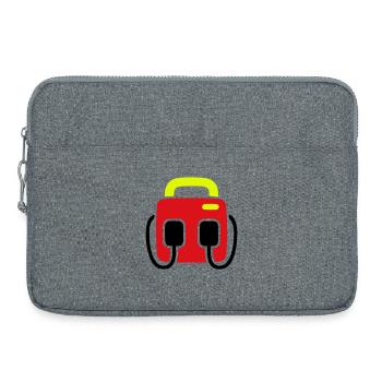 Defibrillator AED First Aid - Laptop bag 15" - heather grey - Front