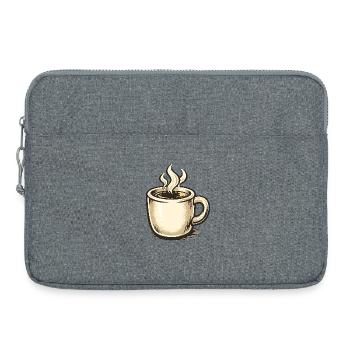 Kaffee - Laptoptasche 15" - Grau meliert - Vorne