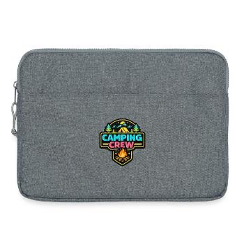 Camping Crew Neon Badge - Laptoptasche 15" - Grau meliert - Vorne
