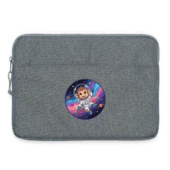 Un astronaute singe dans l’espace stellaire - Sacoche pour ordinateur portable 15 pouces - gris chiné - Devant
