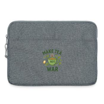 Make Tea Not War – It's Tea - Time - Laptoptasche 15" - Grau meliert - Vorne