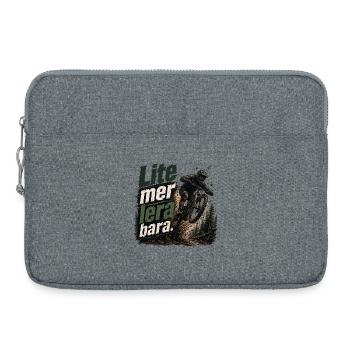 Mountainbiking Abfahrt: Ein bisschen mehr Schlamm, das ist alles - Laptoptasche 15" - Grau meliert - Vorne