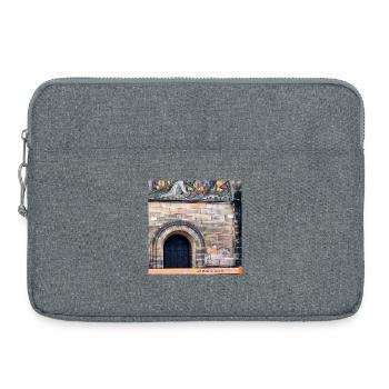 Bremer Anti Gewalt Bank unter Jesus Kreuzigung - Laptoptasche 15" - Grau meliert - Vorne