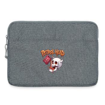 Crâne de Pétrolin - Sacoche pour ordinateur portable 15 pouces - gris chiné - Devant