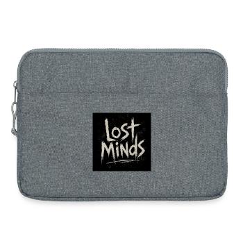 Lost Minds Grunge Lettering - Laptop bag 15" - heather grey - Front