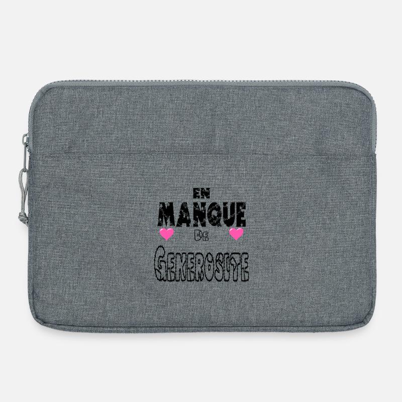Bedürftig nach Großzügigkeit - Laptoptasche 15" - Grau meliert