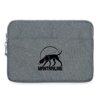 Foxhound Mantrailing Hundesport Hund Wilsigns - Laptoptasche 15" - Grau meliert - Vorne