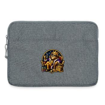 König des Mindsets - Laptoptasche 15" - Grau meliert - Vorne