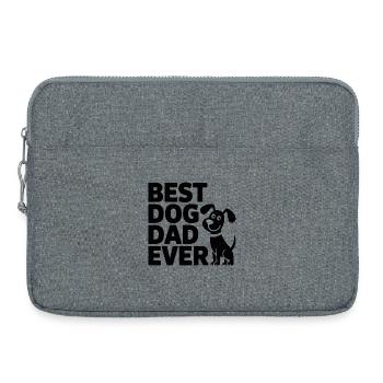 Meilleur Papa Canin de Tous les Temps – Motif Canin - Sacoche pour ordinateur portable 15 pouces - gris chiné - Devant