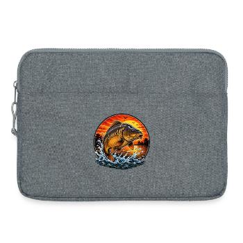 Sunset Mirror Carp Jump - Laptoptasche 15" - Grau meliert - Vorne