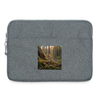Souris des forêts / souris sous le soleil du soir - Sacoche pour ordinateur portable 15 pouces - gris chiné - Devant