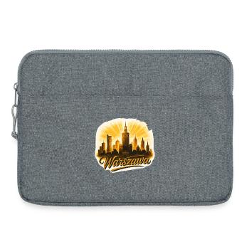 Warszawa Skyline Gold – Modernes Epic Design - Laptoptasche 15" - Grau meliert - Vorne