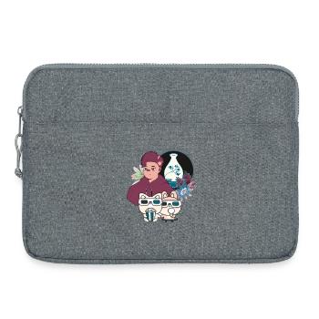 Kawaii Movie Night & Special Eyewear - Laptop bag 15" - heather grey - Front