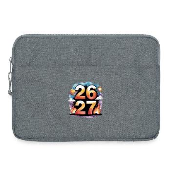New Year's Eve 26 / 27 - Laptop bag 15" - heather grey - Front