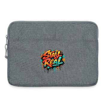 Stay_Real - Laptoptasche 15" - Grau meliert - Vorne