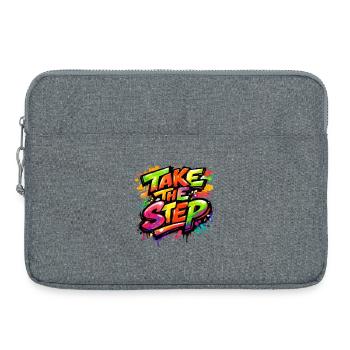 Take_the_Step - Laptoptasche 15" - Grau meliert - Vorne