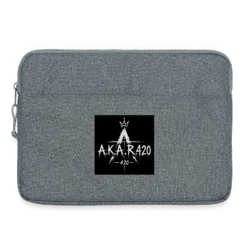 A.K.A.R.420 Krone Logo - Laptop bag 15" - heather grey - Front
