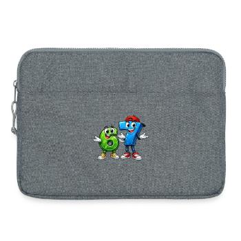 67 sixseven - Laptop bag 15" - heather grey - Front
