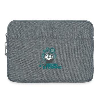 Brainstorming Head – Office & Idées de bureau - Sacoche pour ordinateur portable 15 pouces - gris chiné - Devant