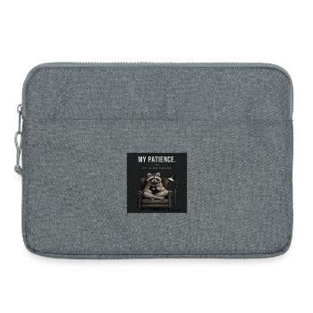 Running Out Of Patience Funny Raccoon - Laptoptasche 15" - Grau meliert - Vorne