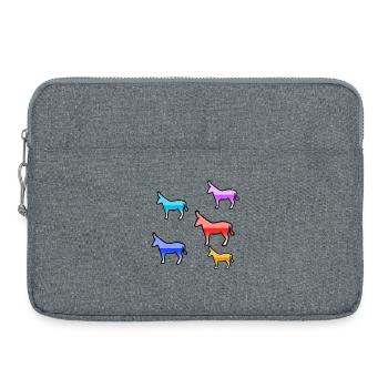Esel - Laptoptasche 15" - Grau meliert - Vorne