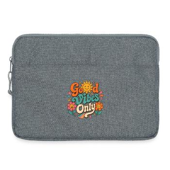 Le seul Retro Floral de Good Vibe - Sacoche pour ordinateur portable 15 pouces - gris chiné - Devant