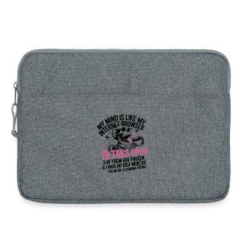 19 Tabs Open my brain like internet browser - Laptop bag 15" - heather grey - Front