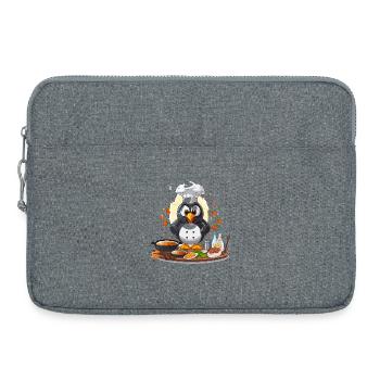Küchenpinguin Chef Design - Laptoptasche 15" - Grau meliert - Vorne