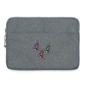 Voile - Sacoche pour ordinateur portable 15 pouces - gris chiné - Devant