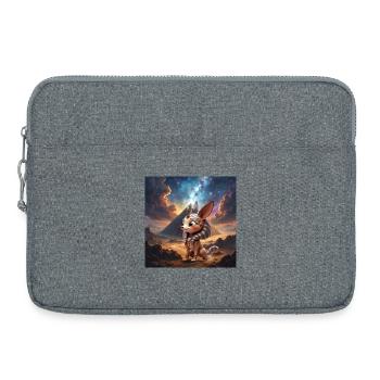 Pharaoh cat in stellar desert - Laptop bag 15" - heather grey - Front