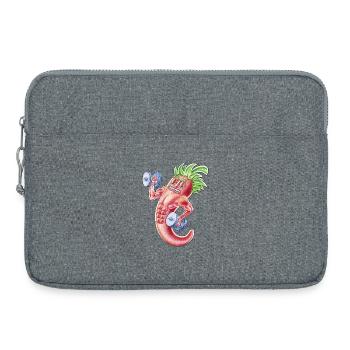 Poids en force avec piments animés musclés - Sacoche pour ordinateur portable 15 pouces - gris chiné - Devant
