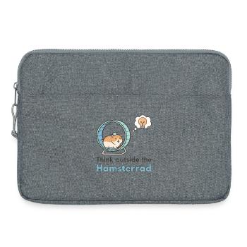 Pensez en dehors du Hamsterrad, pensez en dehors - Sacoche pour ordinateur portable 15 pouces - gris chiné - Devant
