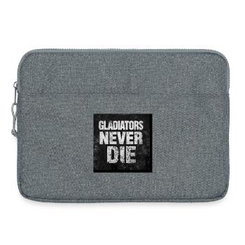 Gladiators Never Die Grunge - Sacoche pour ordinateur portable 15 pouces - gris chiné - Devant