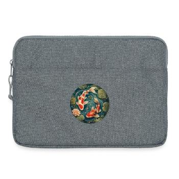Koi Pond - Laptop bag 15" - heather grey - Front