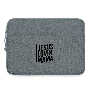 Mère aimante Jésus Maman amoureuse Jésus Fête des Mères - Sacoche pour ordinateur portable 15 pouces - gris chiné - Devant