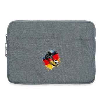 Football - Allemagne - Sacoche pour ordinateur portable 15 pouces - gris chiné - Devant