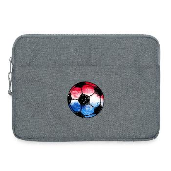 Fußball Kroatien Design für Fans  - Laptoptasche 15" - Grau meliert - Vorne